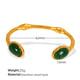 SZ172 Green Cat's Eye Gold Bracelet